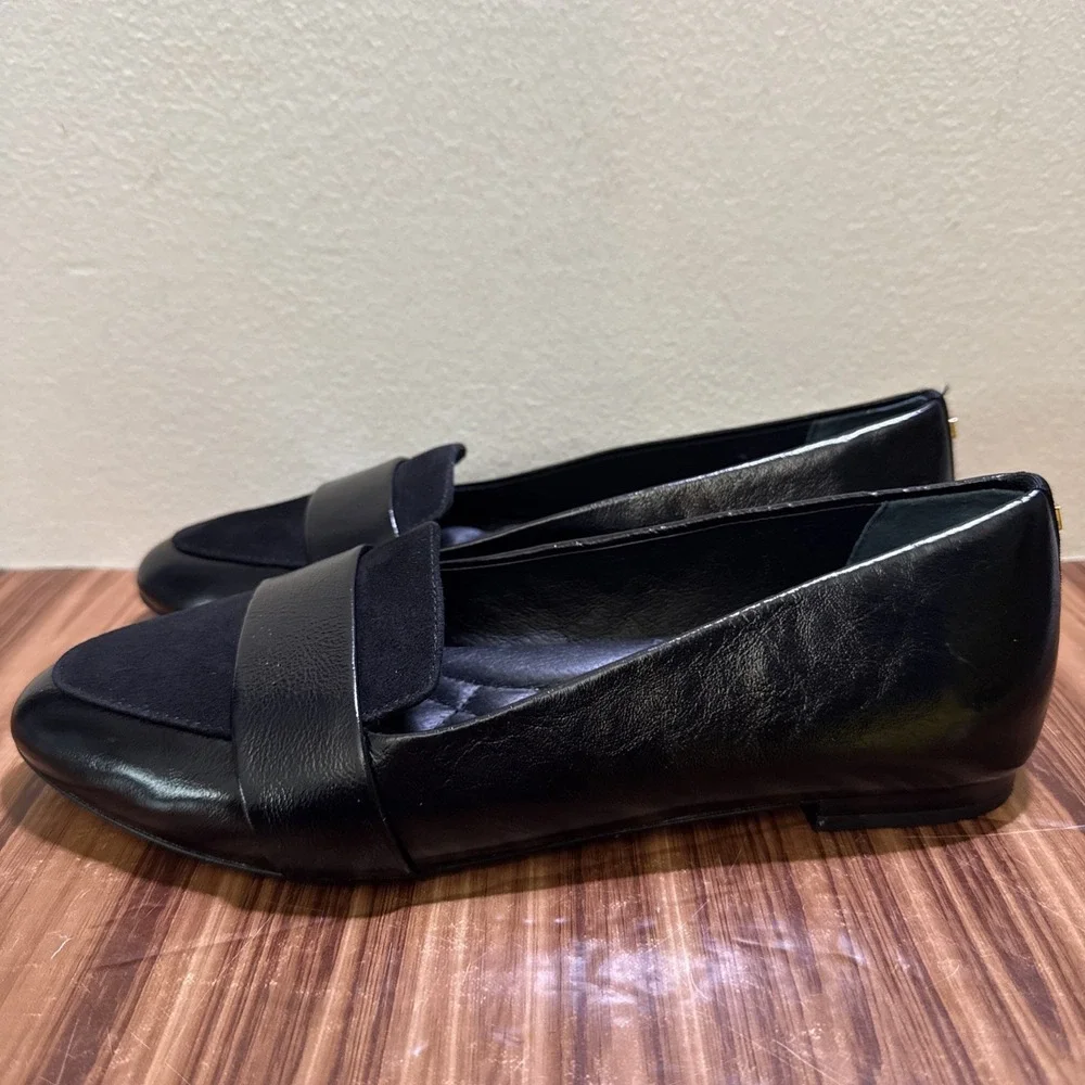 Birdies Sparrow Loafer Size 7.5 Black Licorice Suede‎ Point Toe - Picture 2 of 9